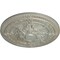Ekena Millwork Vincent Ceiling Medallion (Fits Canopies up to 6"), Hand-Painted Flash Gold, 26"OD x 3"P CM26VIFLS - alternate 2